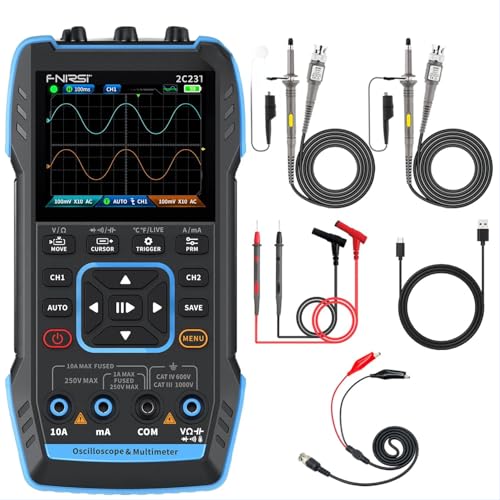 Oscilloscope numerique dual canal 3IN1 pour depanner vos circuits electroniques au labo
