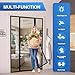 LONGEAS Magnetic Screen Door Upgraded PET Mesh Stronger Than Fiberglass and Polyester,Hands Free,Keeps Bugs Out,Pet & Kid Friendly,Suitable for Sliding Door,Large Patio Door and French Door-72''x80''