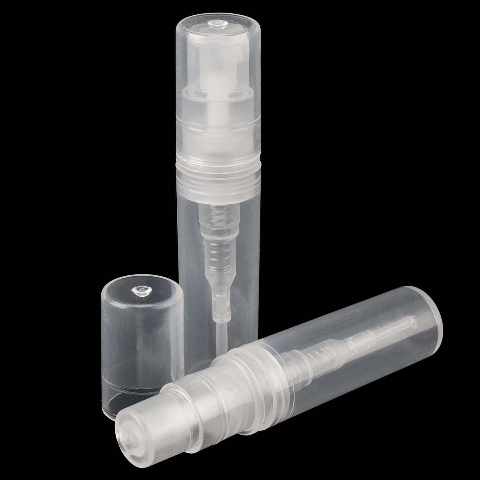 120 botellas de spray de muestra de 2 ml, botellas vacías de muestra de perfume, botella atomizadora para perfume, maquillaje, gimnasios y viajes cortos, transparente