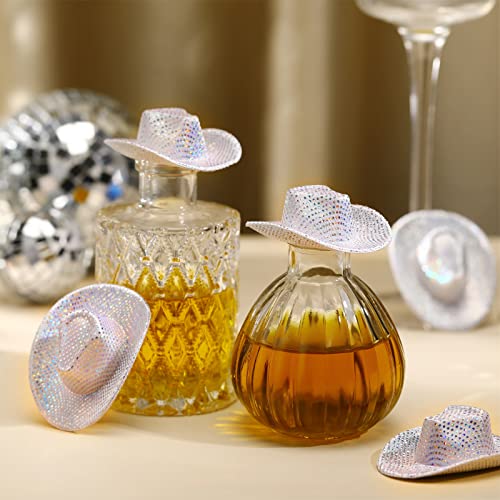 Sotiff NL-SOTIFF-1572 Mini Disco Cowboy Hat Tiny Light Up Holographic Space Cowgirl Hat Neon Party Decor thumb #1