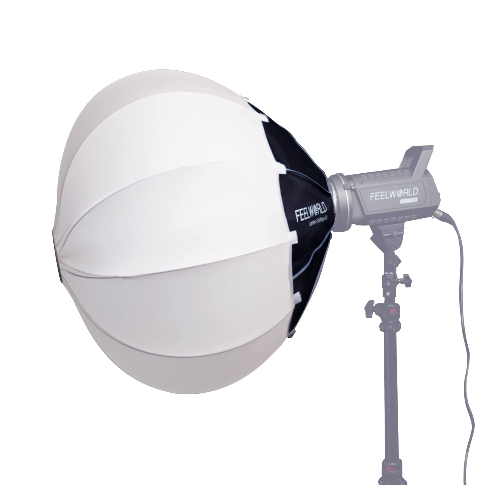 FEELWORLD FSL65 Portable Lantern Softbox, 65cm 25.6 Inch for FEELWORLD FL125D FL125B FL225D FL225B and Other Bowens Mount Video Studio Light, for Live Streaming, Videography, Photography