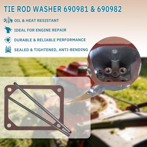 Image of 690981 Push Rod 690971 690982 Valve Cover Gasket Set Replacement for B&S Parts