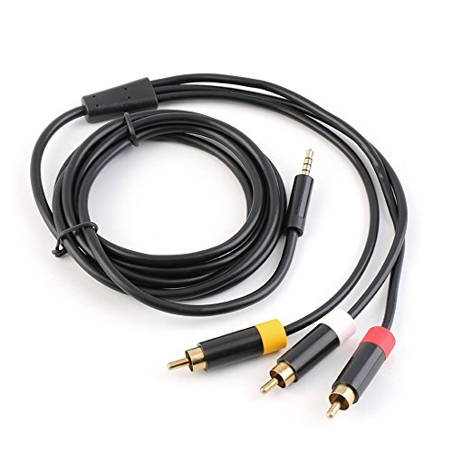 New 1.8M Audio Video AV RCA Video Composite Cable Cord for Xbox 360 E Gamepad in Stock