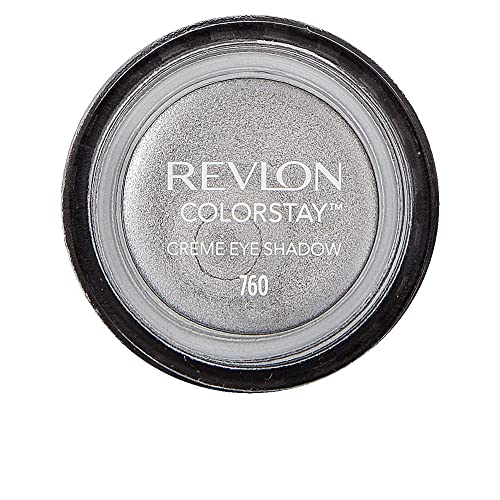 REVLON Colorstay Creme Eye Shadow, Longwear Blendable Matte or Shimmer Eye Makeup with Applicator Brush in Silver, Earl Grey (760), 0.18 Ounce (Pack of 1)