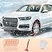 Qoosea Snow Chains Tire Chains for Car Trucks 12Pcs Universal Thickened Manganese Steel Emergency Snow Tyre Chains Adjustable