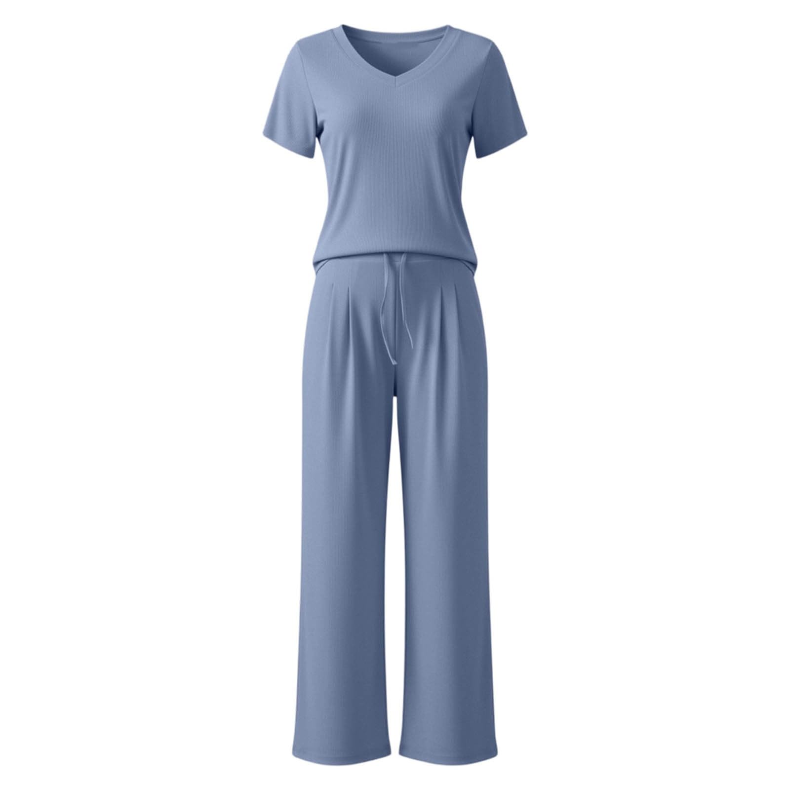 Survêtement baggy pour femme - Grandes tailles - Survêtement long - Élégant - 2 pièces - Yoga - Avec pantalon - Taille courte - Vêtement de sport pour femme - 2 pièces - Tenue d'intérieur