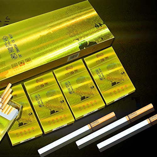 HUWOYMX Green Tea Herbal Cigarettes Peony Tea Smoke, Chinese Herbal