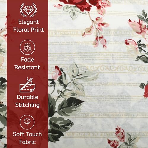 Image of Clasiko Cotton Cushion Covers 16x16 - Set of 5 Decorative Cushion Covers, Warm Rose, Soft Cotton, Hidden Zip, Sofa & Bedroom Decor