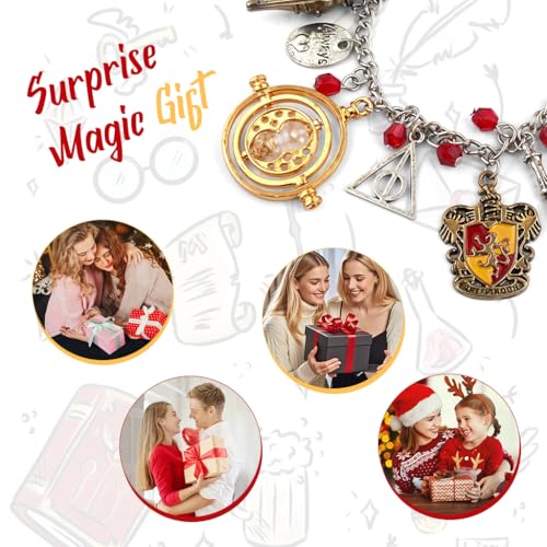 Image of SANNIDHI Bracelets for Girls Stylish Cartoon Bracelet Adjustable Stainless Steels Chain Wizardry Themed Charm Jewellery Bracelet Birthday Rakhi Gifts for Women, Girls, Kids