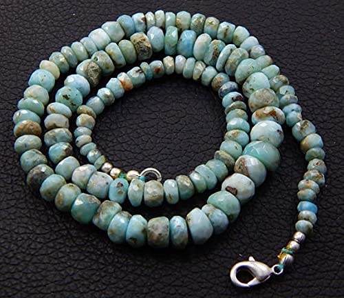 Larimar perles rondelles facettées pour créer vos colliers de vacances bohèmes