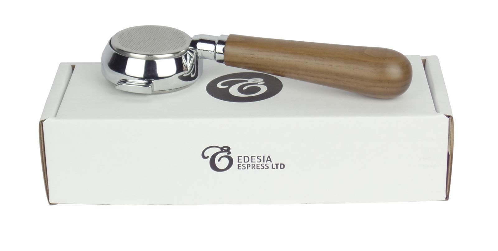 Bottomless Naked Portafilter for PROFITEC Espresso Machines - Walnut Handle, 21g Basket - by EDESIA ESPRESS