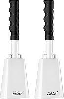 Vista 1 de Eastar Cencerro grande con asa, paquete de 2 cencerros para eventos deportivos, campana de vaca de 10 pulgadas, campanas de voz ruidosas