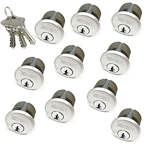 RI-KEY SECURITY - 10 New Mortise Lock Cylinders 1" for Commercial Store Front Entry Door Adams Rite Cover