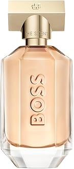 BOSS The Scent - Eau de Parfum for Her - Ambery Fragrance with Notes of Honeyed Peach, Osmanthus Flower and Roasted Cocoa - High Longevity - 100ml