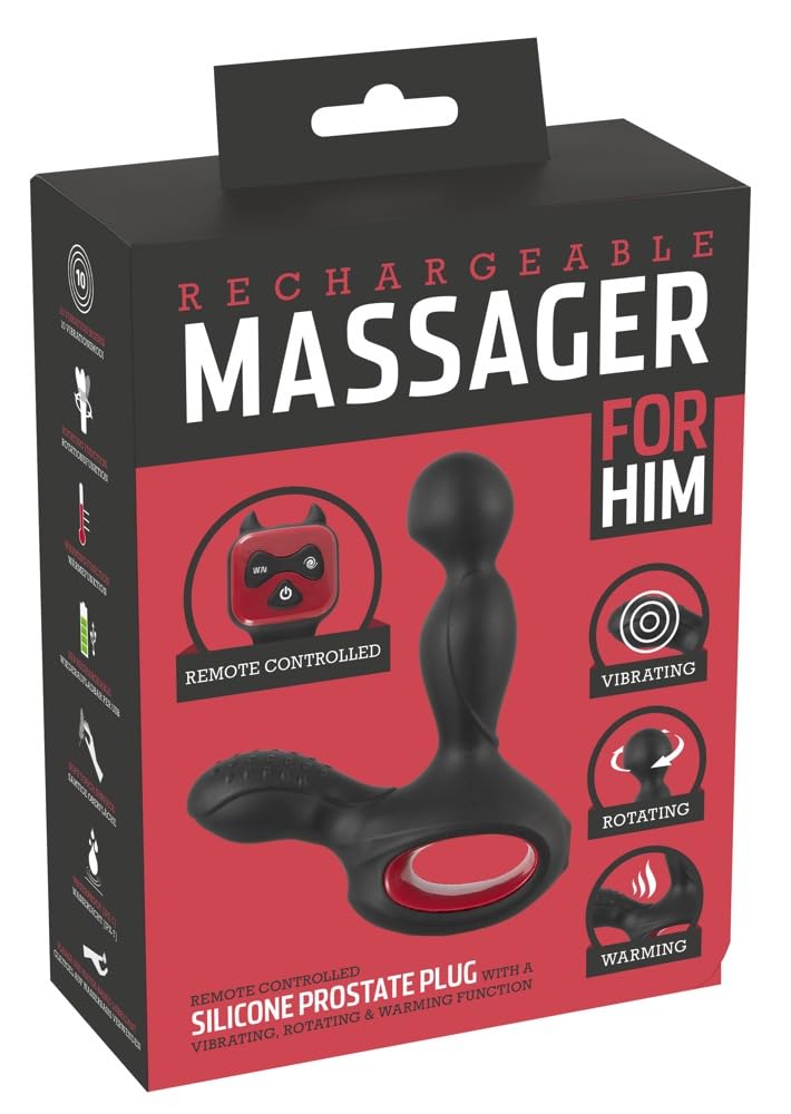 You2Toys Silicone Prostate Plug, Black, 0.29499 kg