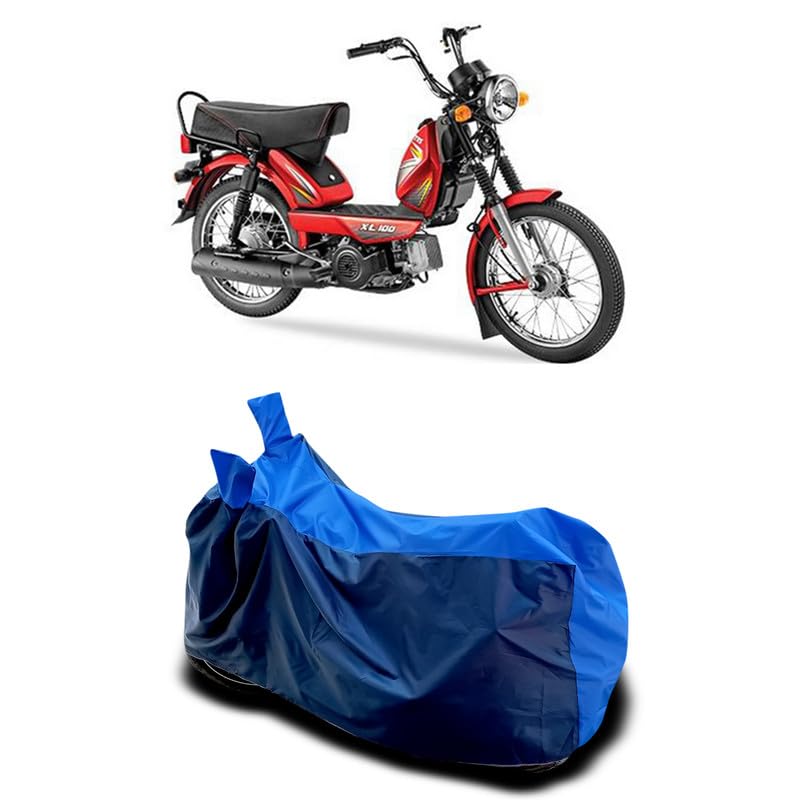 Image of DUFFEL-Two Wheeler Bike Body Cover Compatible for Tvs Heavy Duty Heat Protectio /UV-Rays /Birds Dropping /DustProof /Waterproof All Variants [Nevay Blue]