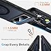 FNDMIL for Google Pixel 8 Pro Case with MagSafe [Adjustable Kickstand][Charge While Standing][Military Shockproof] Translucent Matte Soft Silicone Bumper Pixel 8 Pro Phone Case, Black