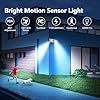 OREiN Motion Sensor Outdoor Lights, 450° Superwide Adjustment Dimmable Dusk to Dawn Flood Lights Outdoor, 5000K/12W (150W Equiv) Outside LED Security Lights IP65, White (Hardwired)