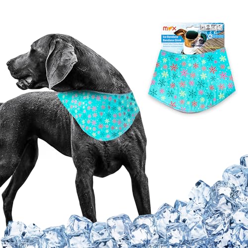 MAX Chill Out Dog Ice Bandana, Instant Cooling Pet Bandana...