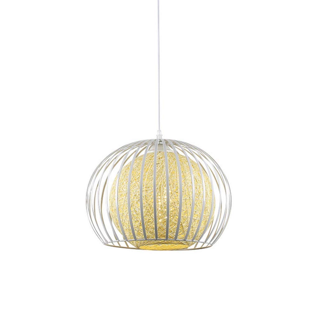 Lustre moderne en ligne de coton pour éclairer un restaurant cosy