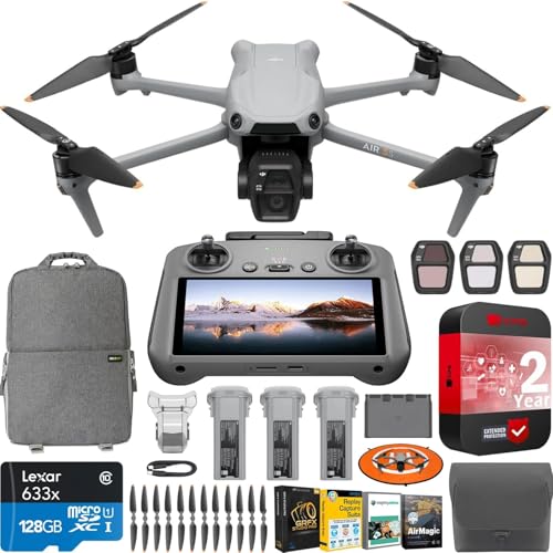 DJI Air 3S Fly More Combo (RC 2 Screen Remote) Drone with 1