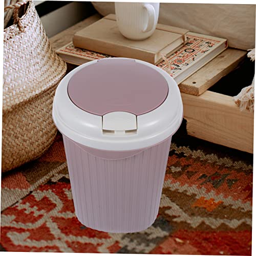 Mini caneca de basura rosa rectangular VALICLUD miniatura 2