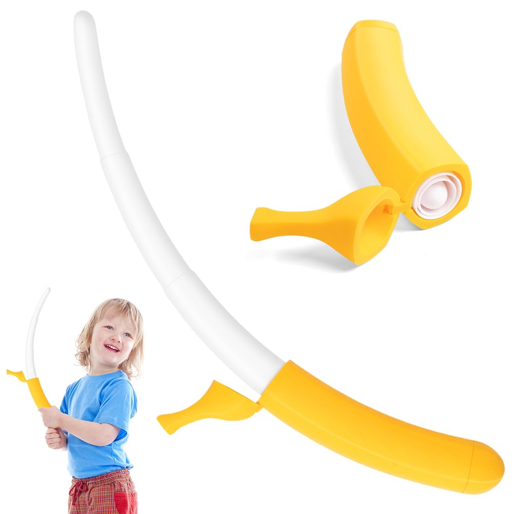 Banana Sword Toy, 3D Printed Banana Shaped Stretchable Toy Funny Fruit Bananas Fidget Toys Extendable Bananas Wand Cosplay Prop Fake Knives For Stage Performance Costume Parties