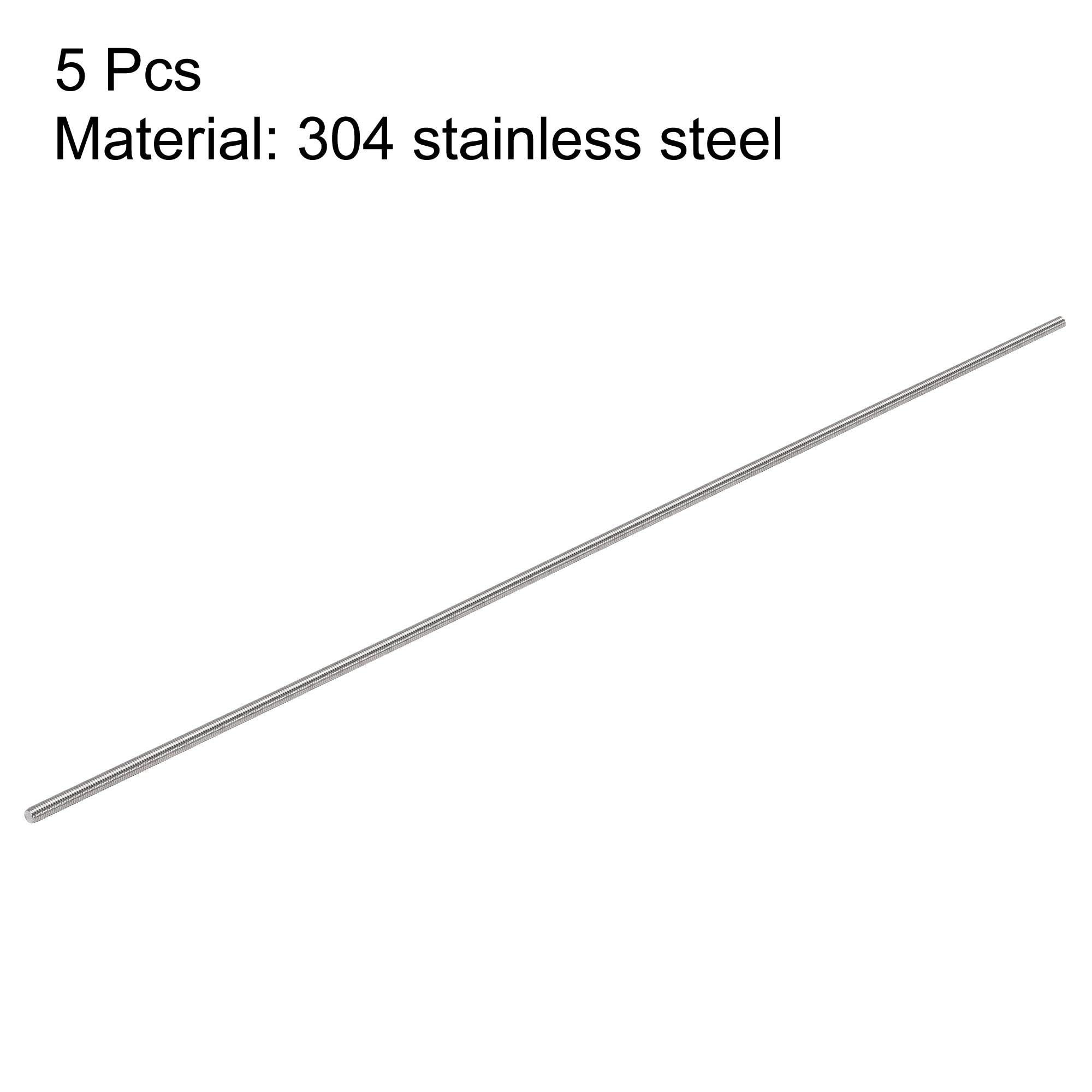 Sourcing Map Edelstahl-Rundstab – 200 Mm X 6 Mm, Gerade Spurstange Für RC Buggy