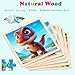 Dinosaur Puzzles for Toddlers 2-4 Years Old，Set of 6 Wooden Puzzles- 9 Pieces for Kids Children Learning Educational Puzzles Toy Gift for Boys and Girls 2 3 4 5 Years Old.