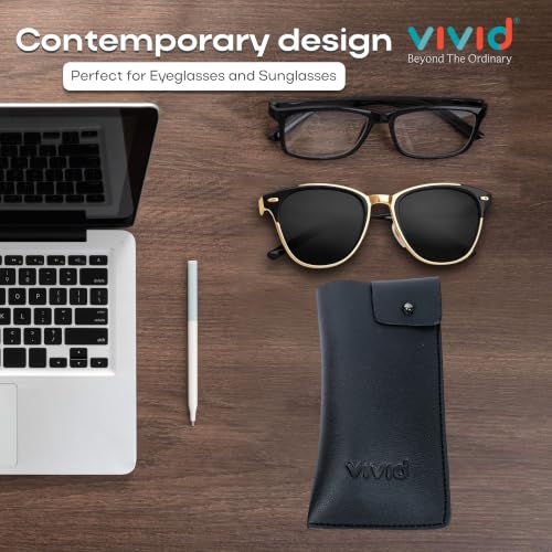 Image of Unisex Specs Chicago Button Eyewear Dabbi Faux Leather Soft Case Cover