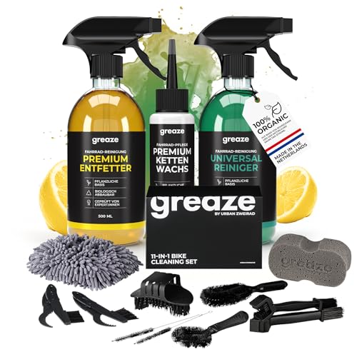 greaze Kettenwachs Fahrrad Reinigungsset Expert - hochwertiges Fahrrad Kettenwachs- nachhaltiges Kettenwachs Rennrad - Ketten