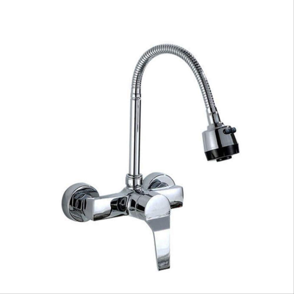Robinet mural de cuisine en laiton anti-corrosion pour remplacer un mitigeur