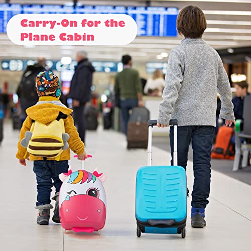 Olakids 10015 Kids Luggage, 16’’ Carry On Rolling Suitcase For Girls Boys With Led Flashing Spinner Wheels thumb #1