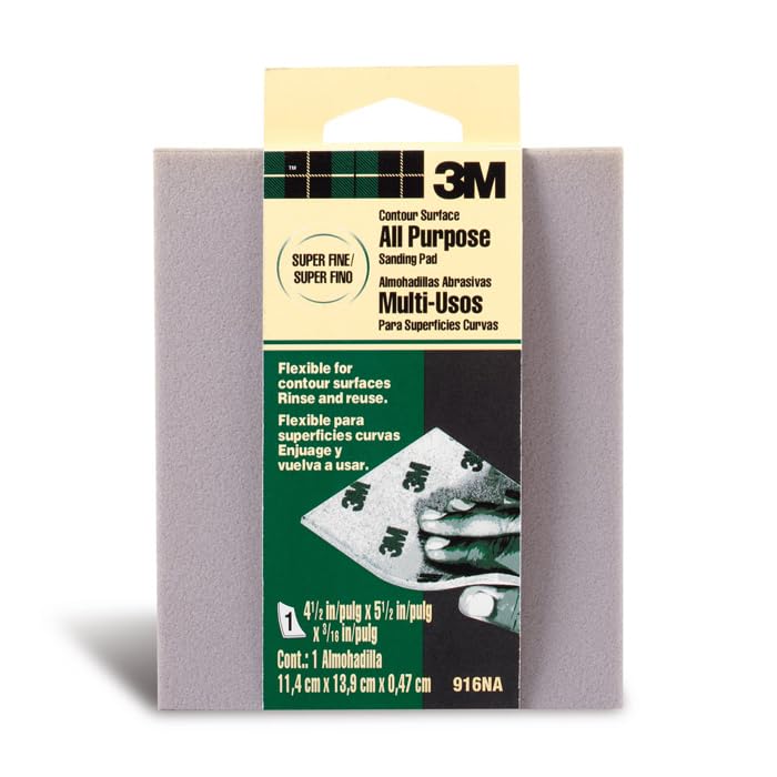 24-Pack of 4-1/2” x 5-1/2” 3M 916 Softback Contour Sanding Sponge
