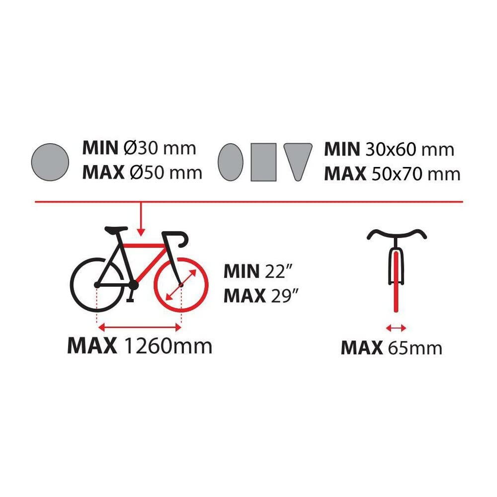 NORDRIVE N50410 Elix 2, portabiciclette per Gancio Traino - 2 Bici