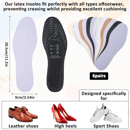 6 pares de plantillas finas unisex confort diario miniatura 4