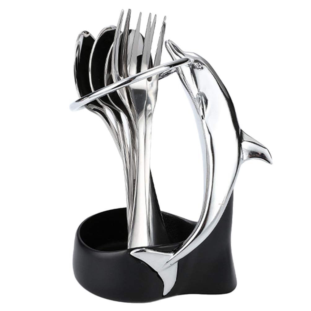 DOITOOL 1set Creative Utensil Forks Spoons Storage Holder for Practical Kitchen Use for Home and Dining Table