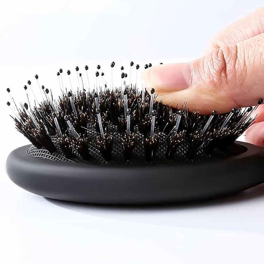木製ヘアブラシ Redecker ナチュラル ウッドピンブラシ オーバル M 700024 血行