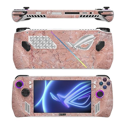 Image of MightySkins Glossy Glitter Skin Compatible with Asus ROG Ally - Pink Marble | Protective, Durable High-Gloss Glitter Finish | Easy to Apply
