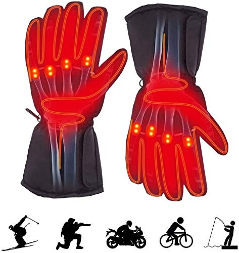 Gants chauffants électriques de sport et moto étanches avec autonomie 6h