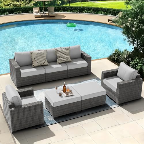 ABCASA 7-Piece Patio Furniture Set | Indoor Comfort for Outdoor
