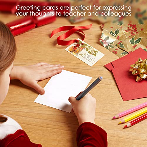 Mymulike 24 Pieces Teacher Appreciation Gifts Set 8 Teacher Makeup Pouch Cosmetic Bag And 8 Teacher Keychains Appreciation Key Ring 8 Greeting Card Women Teacher Festival Gift #TOP3