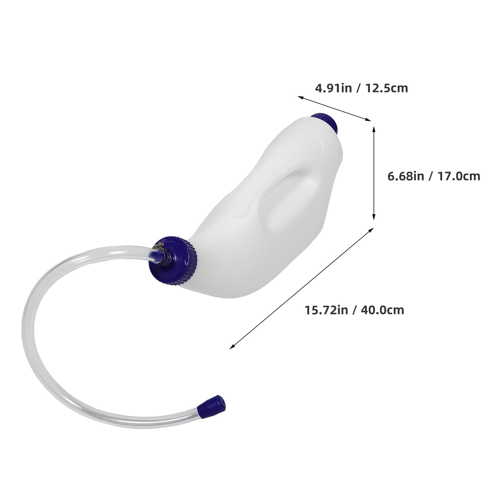 Biberon per Animali 4l in Plastica Bianco per Agnelli e Cuccioli | Set 1 Pezzo, Capacità Ampia, Design per Pulizia Facile, Uso in Allevamento