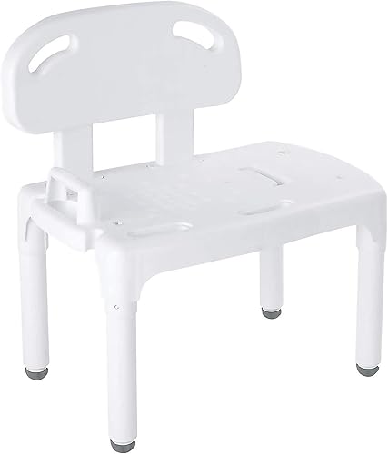 Miniatura 4 de Carex Universal Tub Transfer Bench, Bath Seat with Backrest, Shower Chair for Elderly and Disabled, Transfer Bench & Shower Seat for Bathtub with