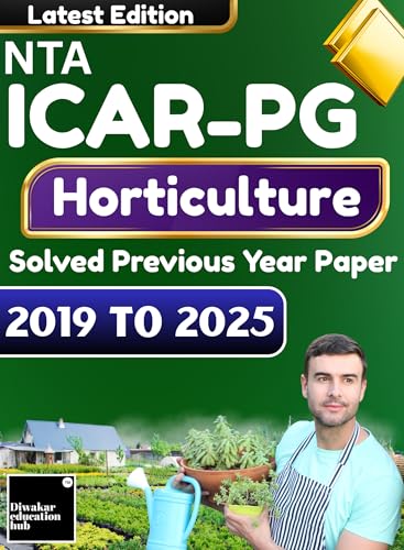 Image of ICAR PG Horticulture Book 2026 Solved Previous Year Paper 2019 to 2025 With Detail Solution As Per Updated Syllabus II Edition II As Per Syllabus