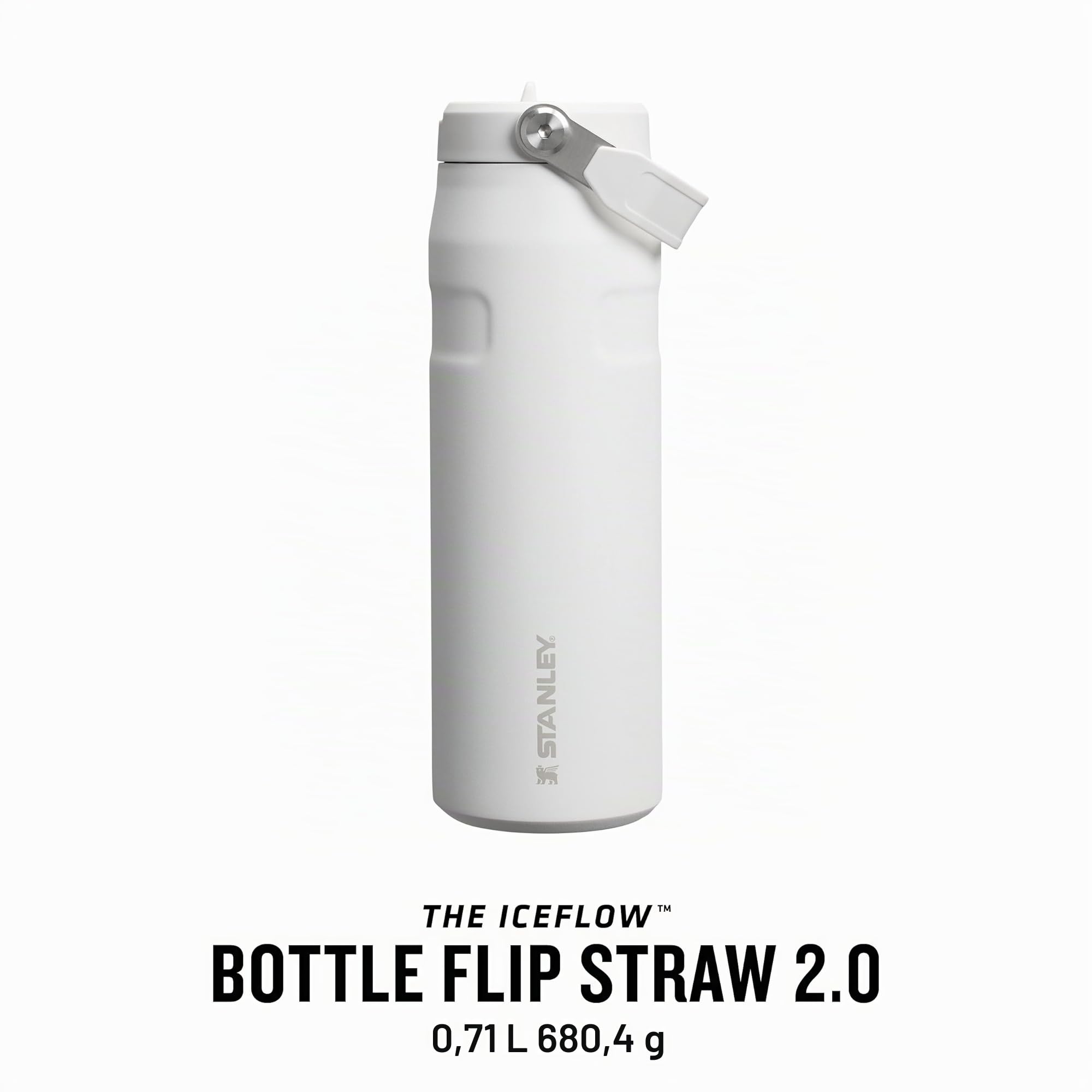 Stanley 1913 Flip Straw 2.0 Gourde Isotherme Avec Paille 0.7L - 10 Heures Froide - 2 Jours Glacée - Acier Inoxydable - Sans BPA - Etanche - Lavable Au Lave-Vaisselle - Thermos - Frost