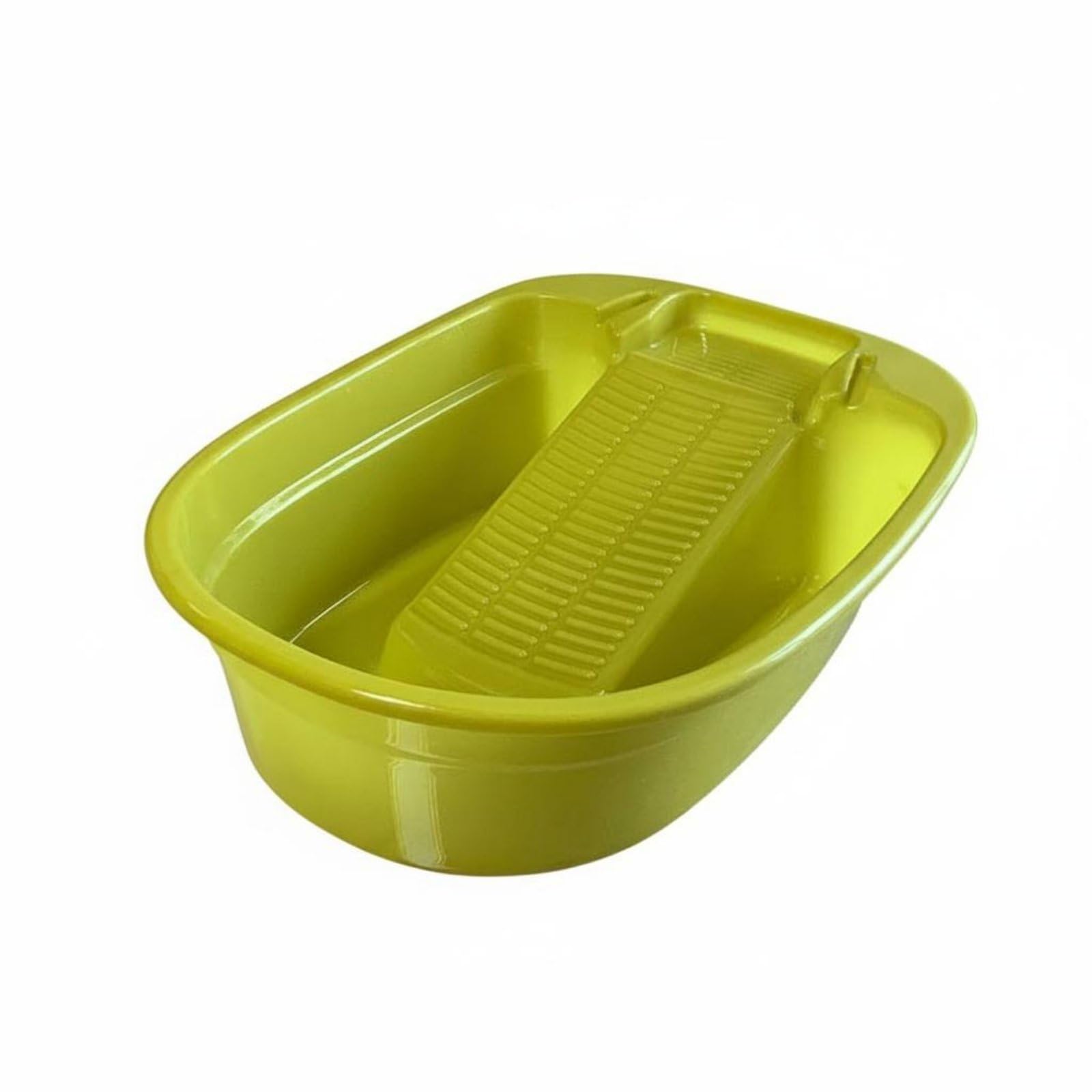 predolo Barreño de Plástico para Lavar Ropa Fácil Instalación Cubeta de Lavado Manual Base Antideslizante Para, Verde Fruta