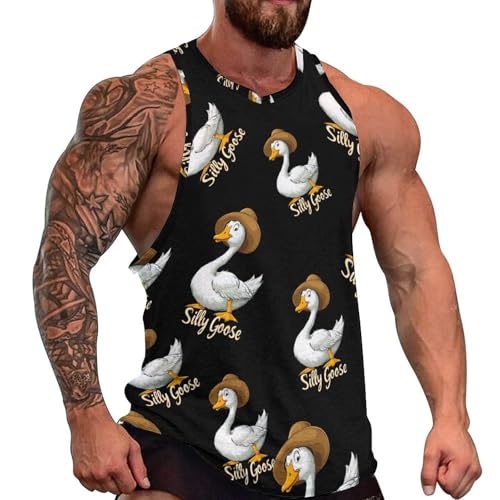 Camiseta sin mangas Funny Goose que evita el sudor al entrenar fuerte