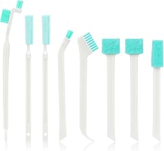 8pcs Humidifier Cleaning Brushes Tools, Crevice Tiny Brush for Household Detail Scrub Cleaner Brush Small Bottle Straw Spout Mini Cleaning Brushes for Tight Spaces Keyboard Window Track Kitchen Corner