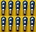 CEC Industries #6S6TB/120V (Blue) Bulbs, 120 V, 6 W, E12 Base, S-6 shape (Box of 10)